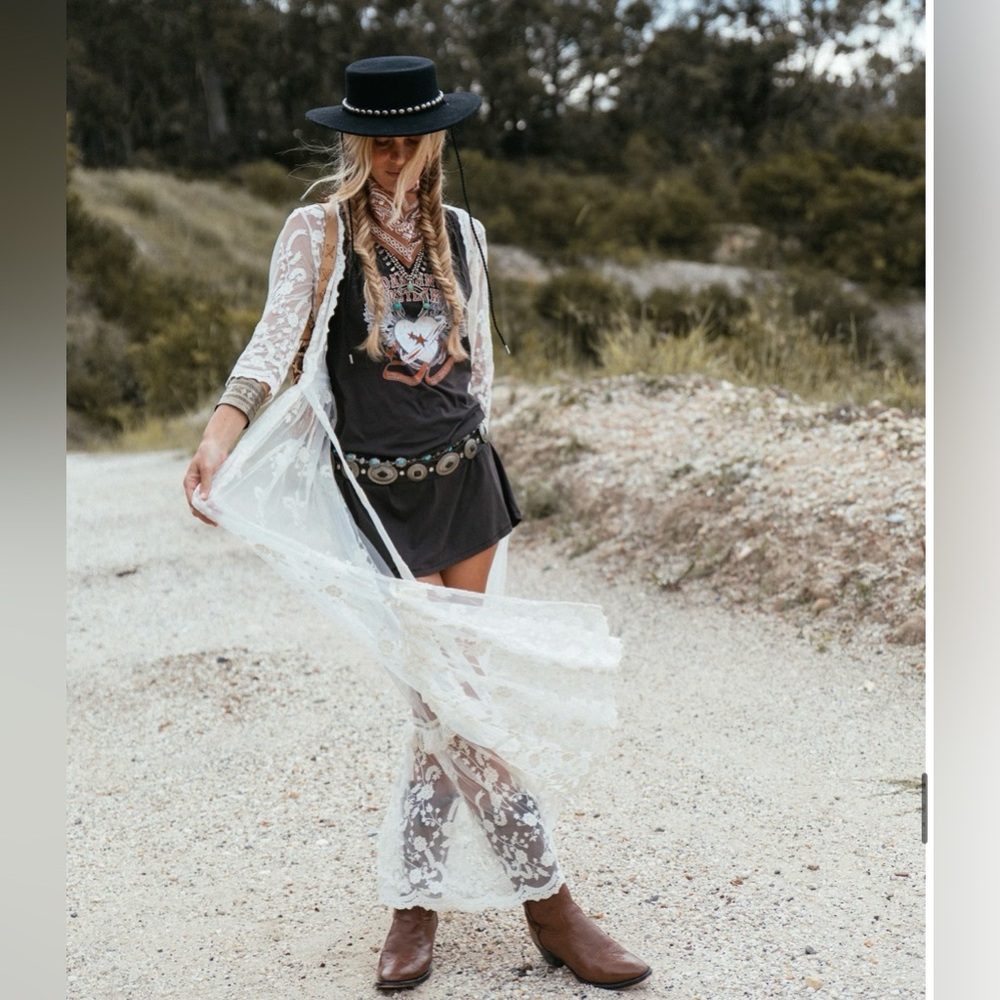 NWT-  Spell Cowgirl Boho Gypsy Tunic Dress - Picture 8 of 16